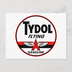 Tydol Flying Gasoline Vintage-Schild Postkarte