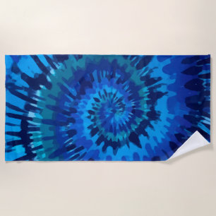 Tye-Blue Beach Handtuch