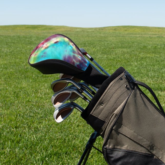 Tye Dye #1 Golf Headcover (In SItu)