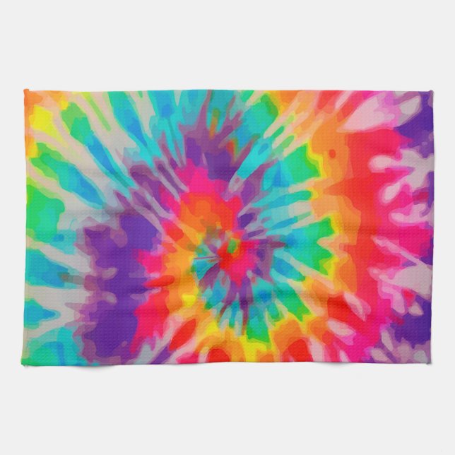 Tye-Dye-3 Küchentücher (Horizontal)