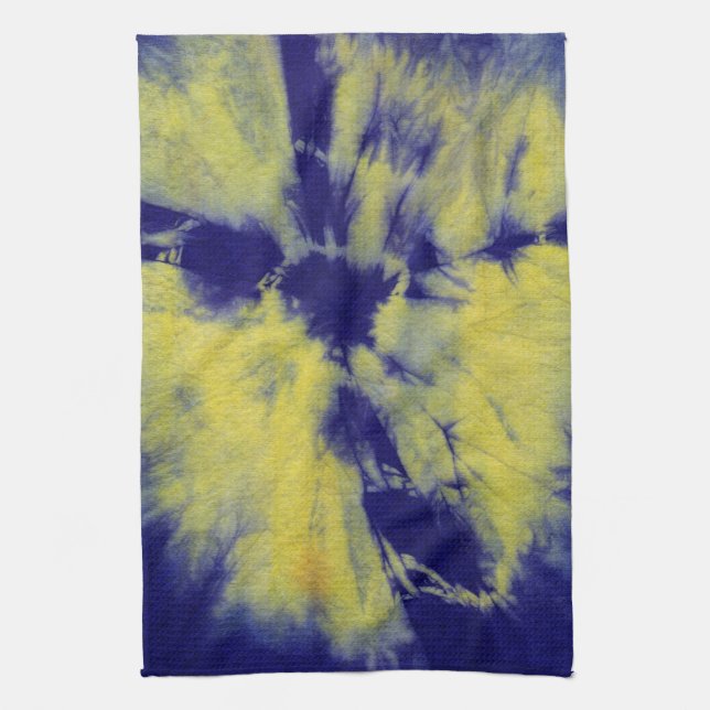 Tye Dye Komposition #11 von Michael Moffa Handtuch (Vertikal)