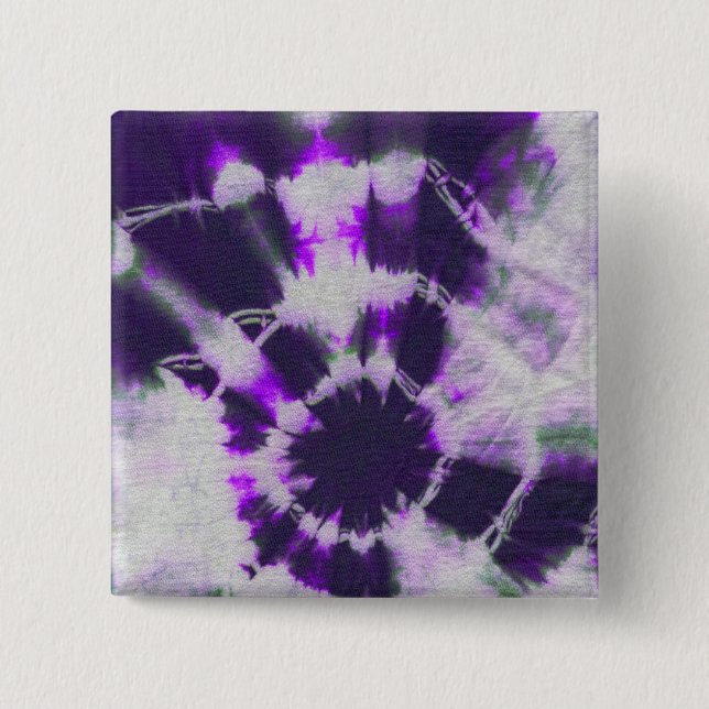 Tye Dye Komposition #1 von Michael Moffa Button (Vorderseite)
