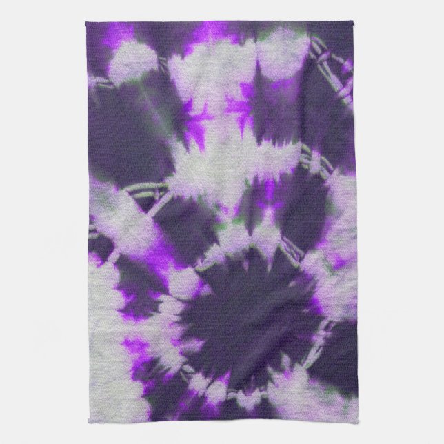 Tye Dye Komposition #1 von Michael Moffa Handtuch (Vertikal)
