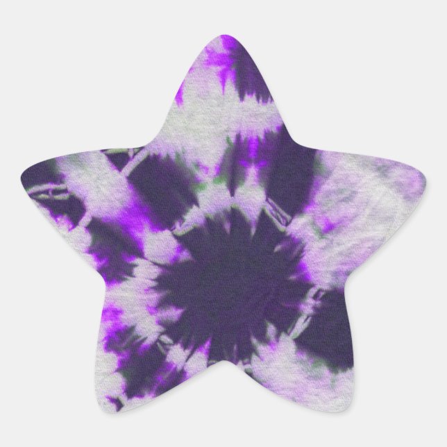Tye Dye Komposition #1 von Michael Moffa Stern-Aufkleber (Vorderseite)