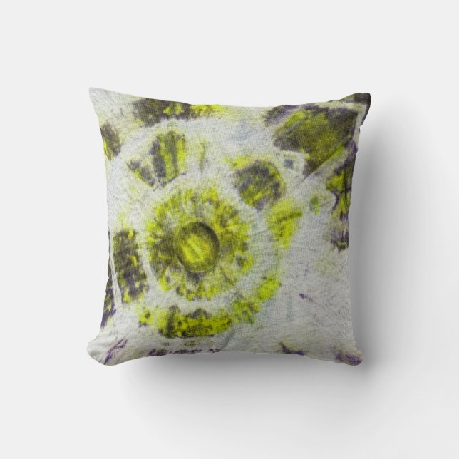Tye Dye Komposition #3 von Michael Moffa Kissen (Vorderseite)