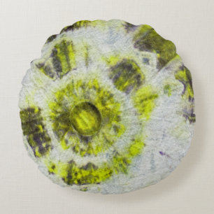 Tye Dye Komposition #3 von Michael Moffa Rundes Kissen