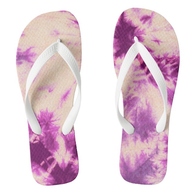 Tye Dye Komposition #7 von Michael Moffa Flip Flops (Fußbett)