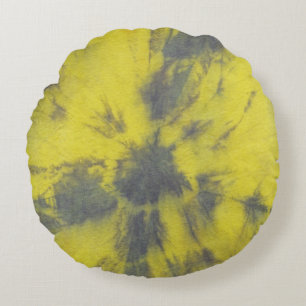 Tye Dye Komposition #8 von Michael Moffa Rundes Kissen