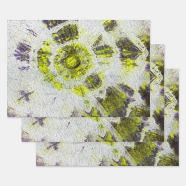 Tye Dye Komposition Nr. 3 von Michael Moffa Geschenkpapier Set (Set)