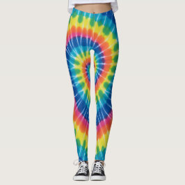 Tye-Dye, lebendig gefärbte Leggings