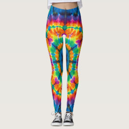 Tye-Dye, lebendig gefärbte Leggings