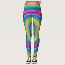 Tye-Dye, lebendig gefärbte Leggings