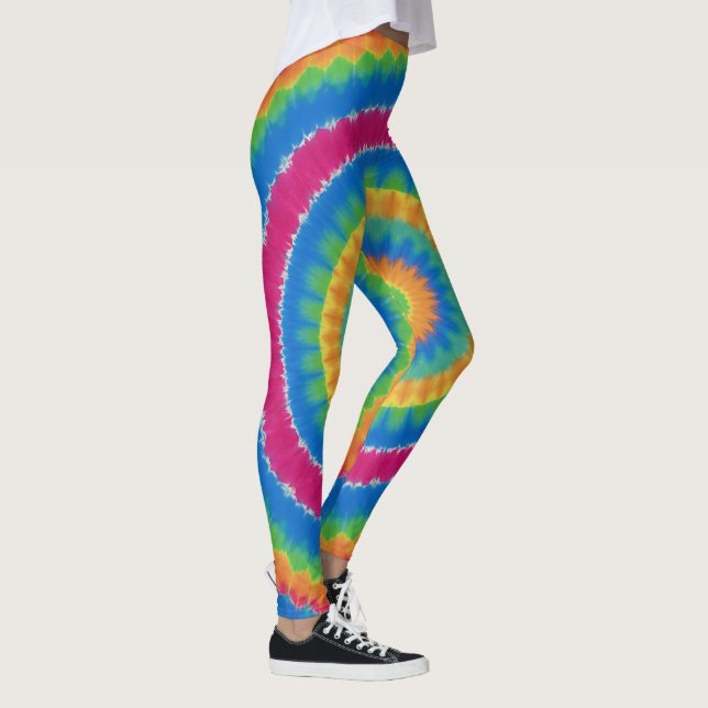 Tye-Dye, lebendig gefärbte Leggings (Rechts)