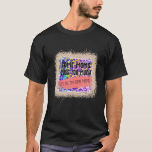 Tye Dye Leopard Mama erbleichte glücklichen Mutter T-Shirt