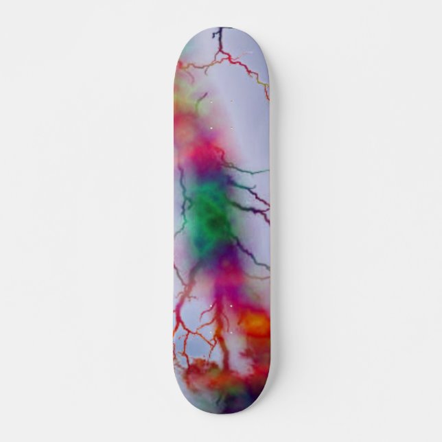 Tye Dye Lightning Skateboard (Vorne)