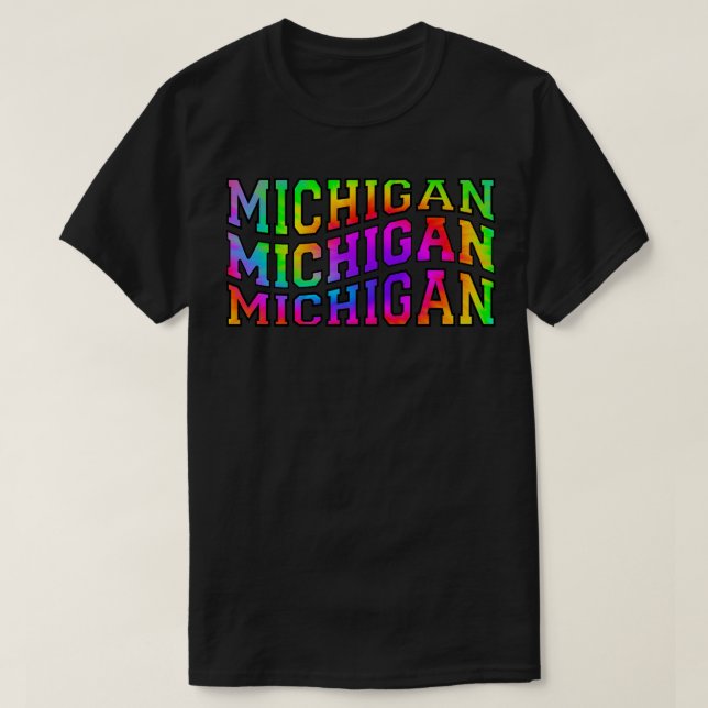 Tye Dye Michigan1 T-Shirt (Design vorne)