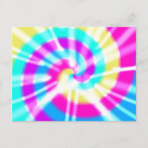Tye Dye Pattern Postkarte