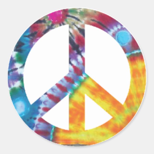 TYE DYE PEACE STICKERS (Vorderseite)