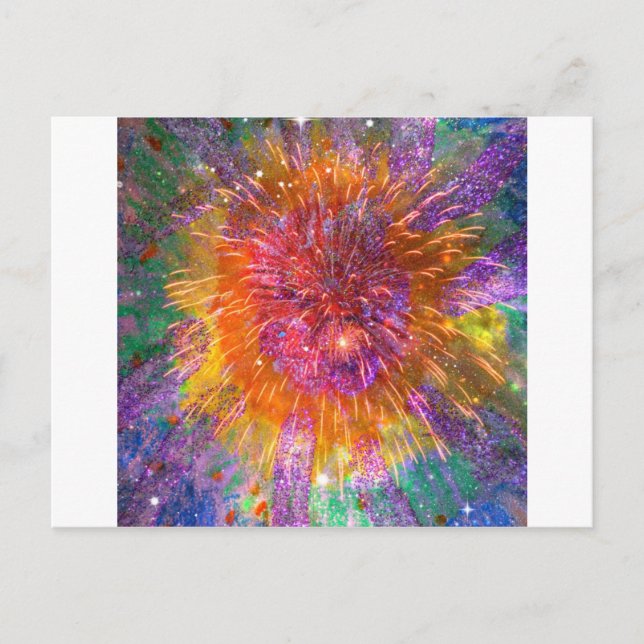 Tye-Dye Postkarte (Vorderseite)