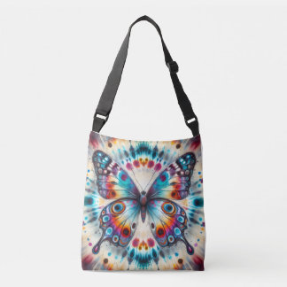 Tye-Dye-Schmetterling Tragetaschen Mit Langen Trägern