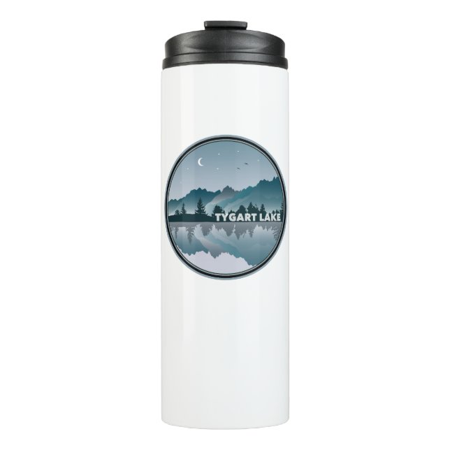 Tygart Lake West Virginia Reflektion Thermosbecher (Vorderseite)