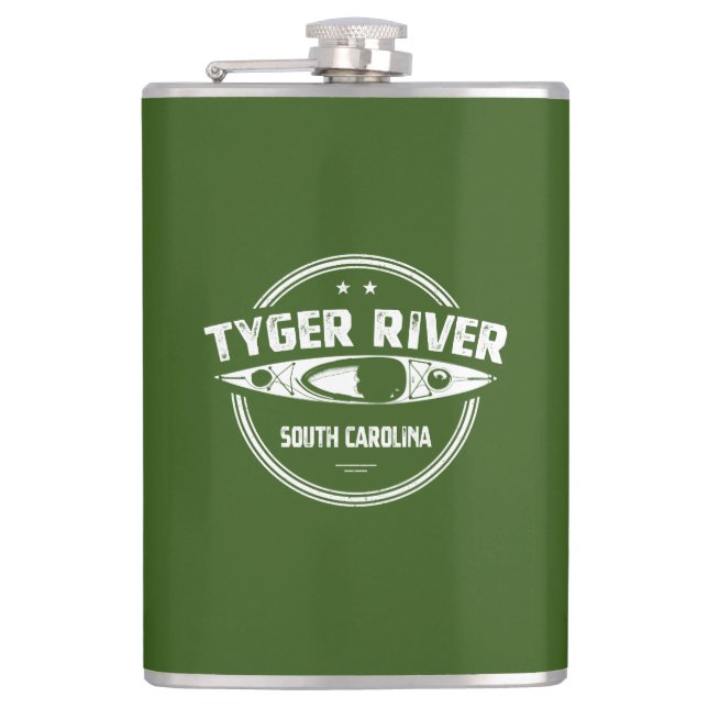 Tyger River, South Carolina Flachmann (Vorderseite)