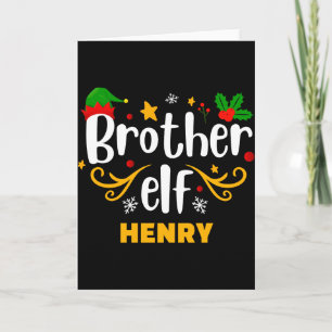 Tygraphy Bruder Elf Spaß Familienpassend  Karte