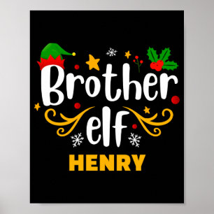 Tygraphy Bruder Elf Spaß Familienpassend Poster
