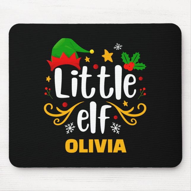 Tygraphy Kleiner Elf Spaß Familien-Matching  Mousepad (Vorne)