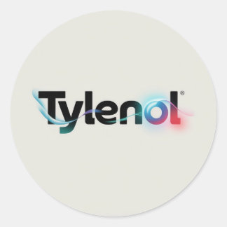 Tylenol Logo Design Runder Aufkleber
