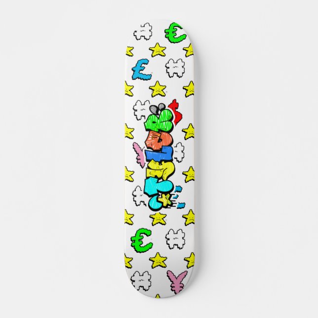Tyler Graffiti Custom Personalisiert Skateboard (Vorne)