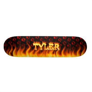 Tyler Skateboardfeuer und Flammenentwurf Skateboard