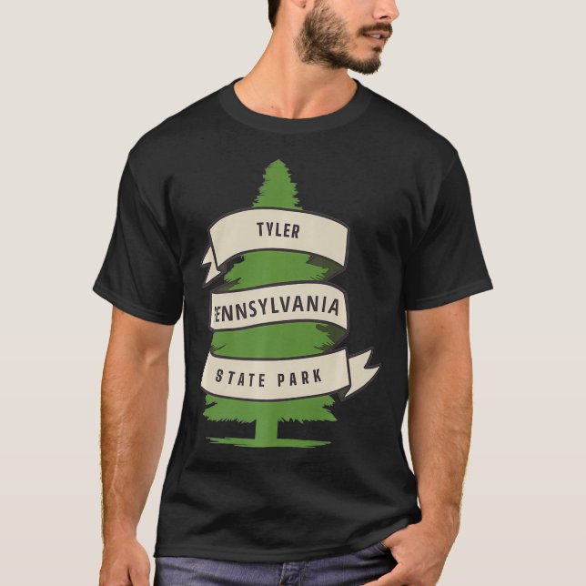 Tyler Staat Park Pennsylvania Wald PA Wandervorber T-Shirt (Vorderseite)