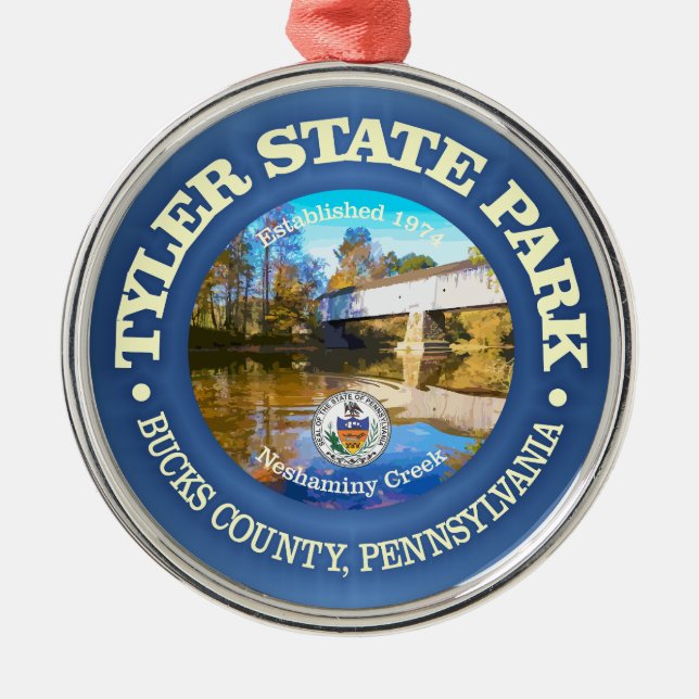 Tyler Staat Park SP Ornament Aus Metall (Vorne)
