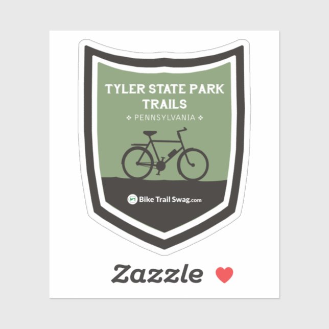 Tyler Staat Park Trails Aufkleber (Blatt)
