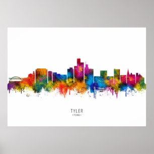 Tyler Texas Skyline Poster
