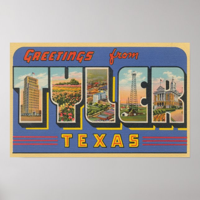 Tyler, TexasLarge Letter ScenesTyler, TX Poster (Vorne)