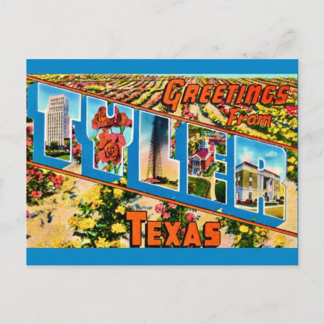 Tyler TX Postkarte (Vorderseite)