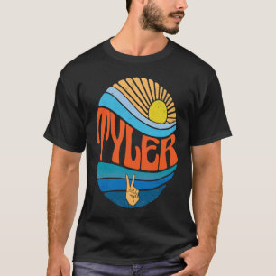 Tyler Vintag Sunset Tyler Groovy Gefärbte Krawatte T-Shirt