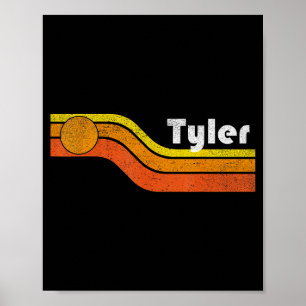 Tyler Vintage Männer Frauen 70er Illustration Poster