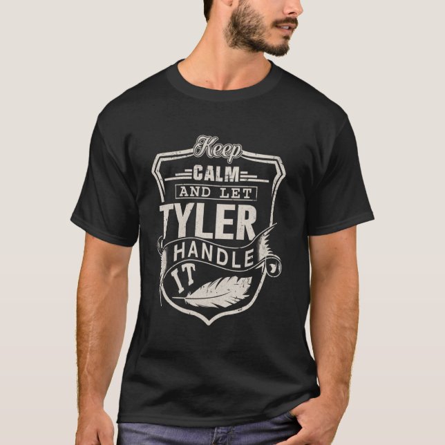 Tyler Vorname Shirt Tyler Name Birthday (Vorderseite)
