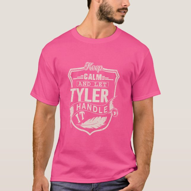 Tyler Vorname Shirt Tyler Name Birthday (Vorderseite)