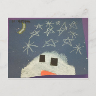 Tylers Snowman Postkarte