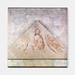 Tympanum, der Christus das Redemptor darstellt Magnet