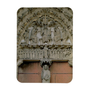 Tympanum des Südportals zur Darstellung von Christ Magnet