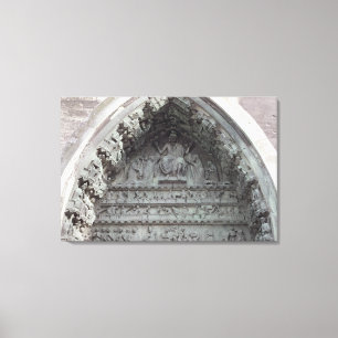 Tympanum vom links Portal Leinwanddruck