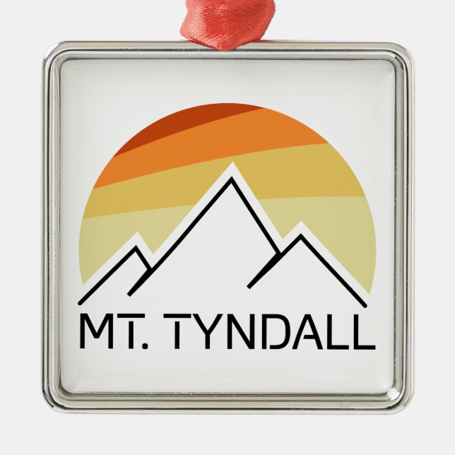 Tyndall California Retro Ornament Aus Metall (Vorne)