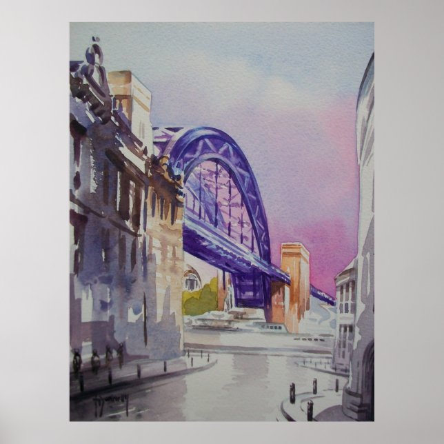 Tyne Bridge, Dean Street Poster Print (Vorne)