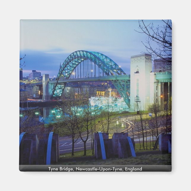 Tyne Bridge, Newcastle-Upon-Tyne, England Magnet (Vorne)