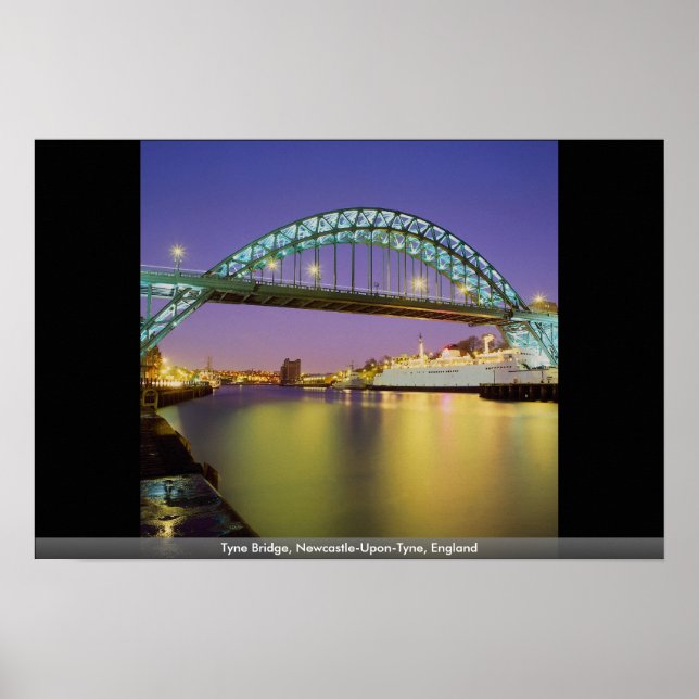 Tyne Bridge, Newcastle-Upon-Tyne, England Poster (Vorne)